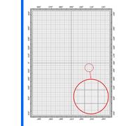Universal Celestial Navigation Sheet Template with Millimeter Paper Notebook: 120 Pages | 8.5" x 11" | VP-OS Plotting Sheet | 1 mm and 1 Degree Precision