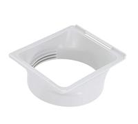 Universal Climate Control Vent Hose Coupler | ABS Square to Round Adapter for Effective Heat Removal | Low Noise Portable Climate Control Vent Duct Connector / 150mm Hose Fitting