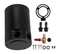 Universal Compact Baffled 2-Port Aluminum Alloy Oil Catch Can Tank Separator