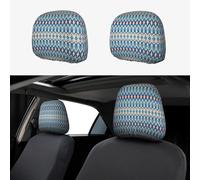 Universal Diamonds Pattern - Copritesta per auto, 2 pezzi, protezione per furgoni, SUV, camion, migliora la tua esperienza di guida