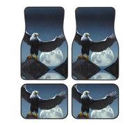 Universal Eagle Under the Stars - Set di 4 tappetini anteriori e posteriori, resistenti, per SUV, berlina, furgoni, camion