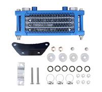 Universal Engine Oil Cooler Kit, Motorcycle Oil Cooling Radiator, Fast Heat Dissipation System for 125cc - 250cc Dirt Pit Bike ATV, Includes Mounting Brackets Bolts Clamps Nuts Gas