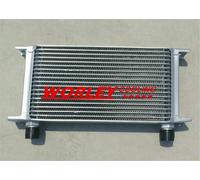 Universal engine transmission oil cooler AN10 10-AN 19 rows Silver brand new