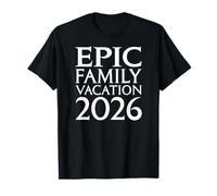 Universal Epic Universe Family Vacation 2026 Front & Back Maglietta