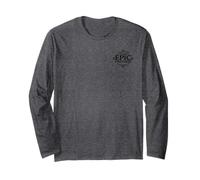 Universal Epic Universe Minimalist Logo Black Front & Back Maglia a Manica