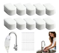 Universal Faucet Filter Bag,Faucet Filter Cotton Bag,Disposable Tap Filter,Splash-Proof Non-Woven Material for Filtering Rust,Groundwater Purifier for Home and Bathroom Daily Use (200)