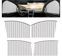 Universal Fit Magnetic Car Side Window Privacy Sunshades, Summer Glare Protection Curtains, Slidable Side Window Sun Shades, for Sleeping Camping Working Resting (Full Car Set-C)