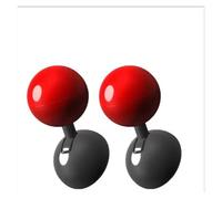 Universal Full Metal Ball-Bar Start Stop Lever, Car Engine One-Button Start Joystick, Heavy Duty Push Start Button Cover for Automotive Interterior Upgrade (Red-2pcs)