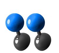 Universal Full Metal Ball-Bar Start Stop Lever, Car Engine One-Button Start Joystick, Heavy Duty Push Start Button Cover for Automotive Interterior Upgrade (Blue-2pcs)