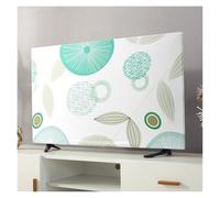 Universal Hanging TV Dust Cover Protector for 43 50 55 65 pollici, Soft Fabric Anti-Dust Shield for Household LCD LED Flat Screen TV, Decorative Home Accessory(AIRSUN Fresh, 47-49 inches)