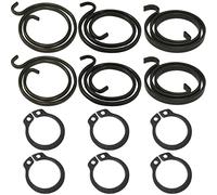 Universal Hardware Kit di molle di ricambio per maniglia porta con 6 anelli di sicurezza - 2 T, 2.25T, 2.5T - 2 pezzi
