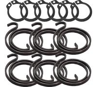 Universal Hardware Kit di ricambio per molla della maniglia della porta, bobina da 2,5 giri, spessore 2 mm, con anelli di sicurezza, parti di riparazione in metallo (6 molle e 6 anelli di sicurezza)