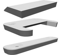 Universal Hidden Wall Mount for Tablets - Minimalist French Cleat Style Design