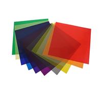 Universal High-Transparency Color Gel Set for LED & Artistic Lighting - 11-Piece Professional Photography Kit