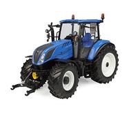 1:32 UNIVERSAL HOBBIES New Holland T5.120 Tractor 2018 Blue Black UH6360