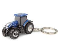 Universal Hobbies New Holland T7.300 Blu Power Tractor Metal Keychain UH5887, Potere Blu, Small