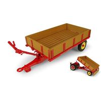 Universal Hobbies UH5329 MASSEY FERGUSON 3T TRAILER 1:32 Modellino