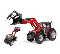 UNIVERSAL HOBBIES UH6784 MASSEY FERGUSON 5M.145 WITH FRONTLOADER 1:32 Modellino