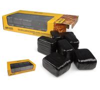 UNIVERSAL HOBBIES UH6882 SET 20 BALLE FIENO PRISMATICHE FASCIATE (BLACK COLOR) 1