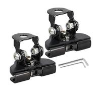 Universal Hood LED Light Mounting Brackets, 2-Pack 304 Stainless Steel Trench Light Brackets, Adjustable No-Drill Mounting Hardware For Trucks SUVs And LED Pods