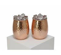 Universal Hub Bicchiere in Rame Calice Tazza Bicchieri Ayurveda Rame Fantasia in Vetro Goffrato Set di Tazze in Rame Puro Moscow Mule Boccetta in Vetro Brocca per Acqua in Rame Indiano Regalo Indiano