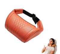 Universal Memory Foam Car Headrest Neck Pillow, Car Neck Pillow，Car Seat Headrest with Adjustable Strap,Ergonomic Support Auto Neck Cushion for Long Road Trips, Relieve Driving Fatigue (Orange)