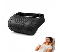 Universal Memory Foam Car Headrest Neck Pillow, Car Neck Pillow，Car Seat Headrest with Adjustable Strap,Ergonomic Support Auto Neck Cushion for Long Road Trips, Relieve Driving Fatigue (Black)