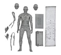 Universal Monsters Action Figure In Scala 7 Pollici | La Mummia (Bianco E Nero)