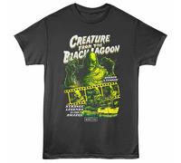 Universal Monsters Black Lagoon Maglietta Uomo Manica Corta Smoke