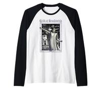 Universal Monsters Bride Of Frankenstein Gothic Frame Maglia con Maniche Raglan