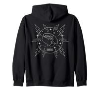 Universal Monsters Bride Retro Goth Lightning Circle Felpa con Cappuccio