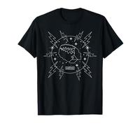 Universal Monsters Bride Retro Goth Lightning Circle Maglietta