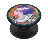 Universal Monsters Bride Stain Glass Side Profile PopSockets PopGrip Adesivo