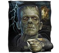 Universal Monsters, coperta super morbida al tatto, con testa di Frankenstein, 50,8 x 152,1 cm, con testa di Frankenstein