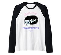 Universal Monsters Cute Anime Bride of Frankenstein Maglia con Maniche Raglan