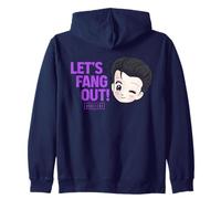 Universal Monsters Cute Anime Dracula Let’s Fang out! Felpa con Cappuccio