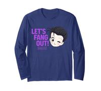 Universal Monsters Cute Anime Dracula Let’s Fang out! Maglia a Manica