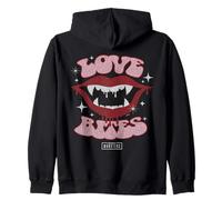 Universal Monsters Dracula Love Bites Retro Goth Felpa con Cappuccio