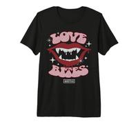 Universal Monsters Dracula Love Bites Retro Goth Maglietta Premium