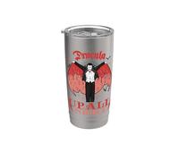 Universal Monsters Dracula Up All Night Retro Goth Bicchiere termico in acciaio inox doppia parete