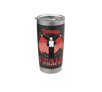 Universal Monsters Dracula Up All Night Retro Goth Bicchiere termico in acciaio inox doppia parete