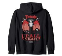 Universal Monsters Dracula Up all Night Retro Goth Felpa con Cappuccio