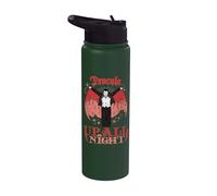 Universal Monsters Dracula Up All Night Retro Goth Stainless Steel Insulated Water Bottle