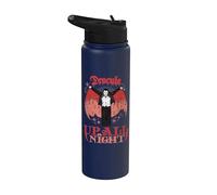 Universal Monsters Dracula Up All Night Retro Goth Stainless Steel Insulated Water Bottle