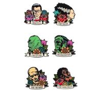 Universal Monsters Enamel Pins Floral Tattoo Mystery Blind Loungefly