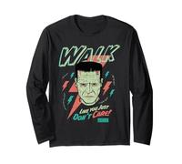 Universal Monsters Frankenstein Don’t Care Retro Goth Maglia a Manica