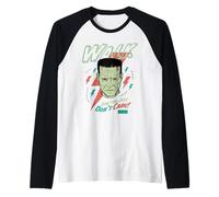 Universal Monsters Frankenstein Don’t Care Retro Goth Maglia con Maniche Raglan