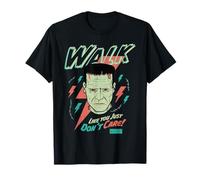 Universal Monsters Frankenstein Don’t Care Retro Goth Maglietta