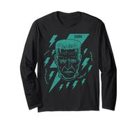 Universal Monsters Frankenstein Retro Goth Lightning Maglia a Manica