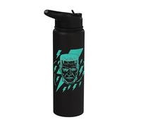 Universal Monsters Frankenstein Retro Goth Lightning Stainless Steel Insulated Water Bottle